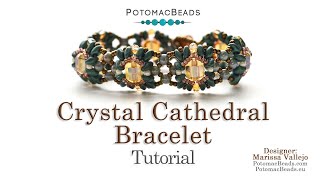 Crystal Cathedral Bracelet - DIY Jewelry Making Tutorial by PotomacBeads