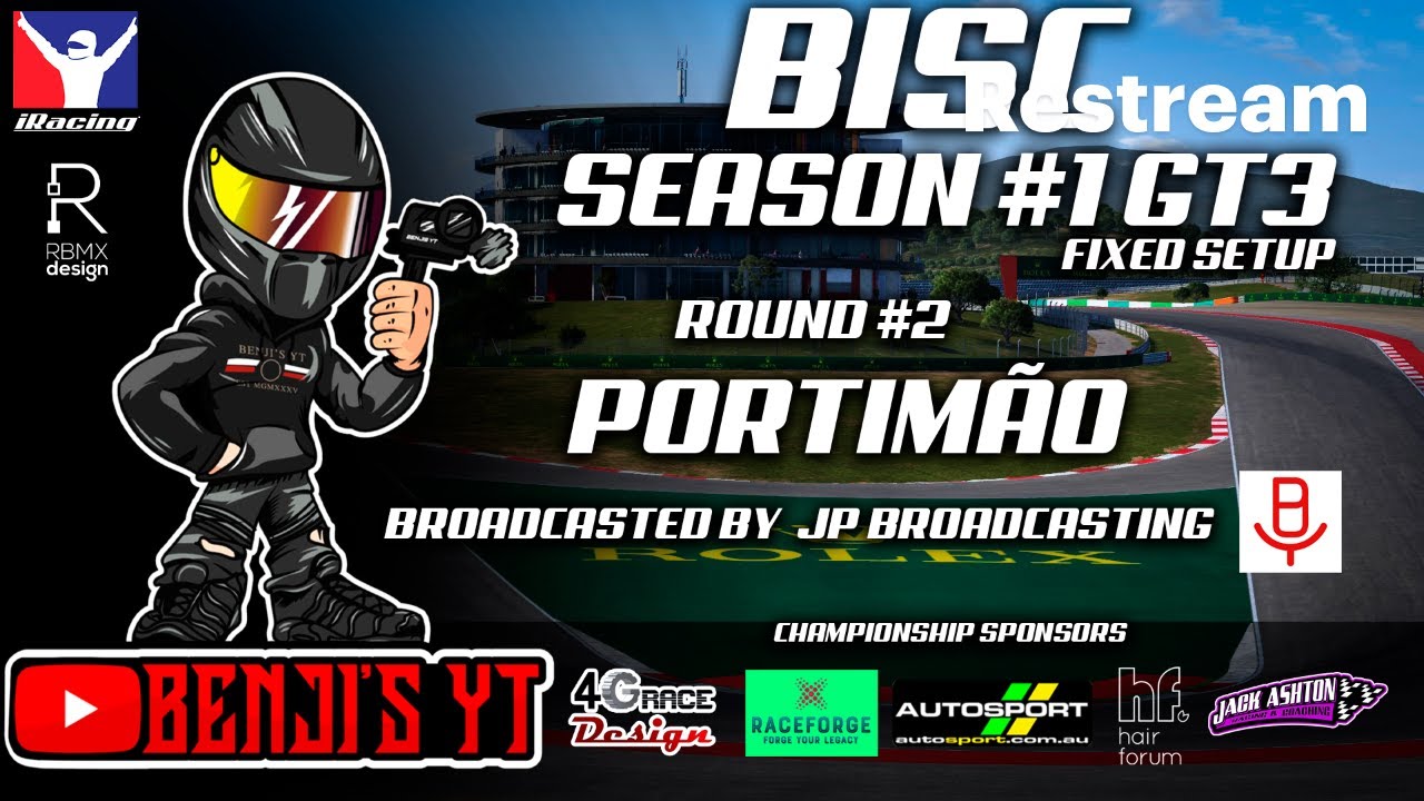 BISC Season 1 GT3 Championship Round 2 @ Portimao - YouTube