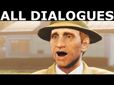 Fallout 4 - All Dialogues - Vault Tec Rep & Sole Survivor - YouTube