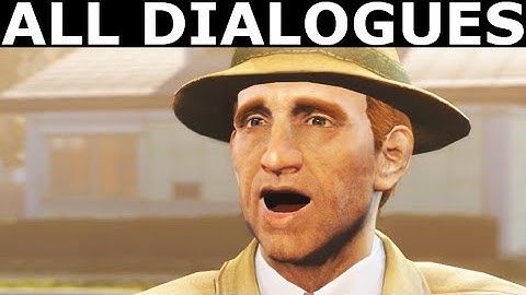 Fallout 4 - All Dialogues - Vault Tec Rep & Sole Survivor