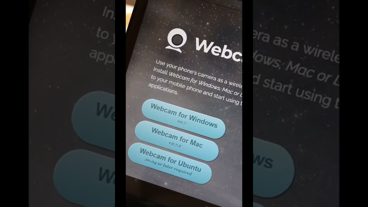 if you use this app.you can use your phone as a webcam. 