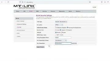 How to change MT-Link 1704 Wifi Password