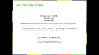 14.5 Polyprotic Acids
