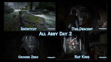 The Last of Us 2 - All Abby Day 2 - Grounded Permadeath Guide - Shortcut to Rat King 1080p