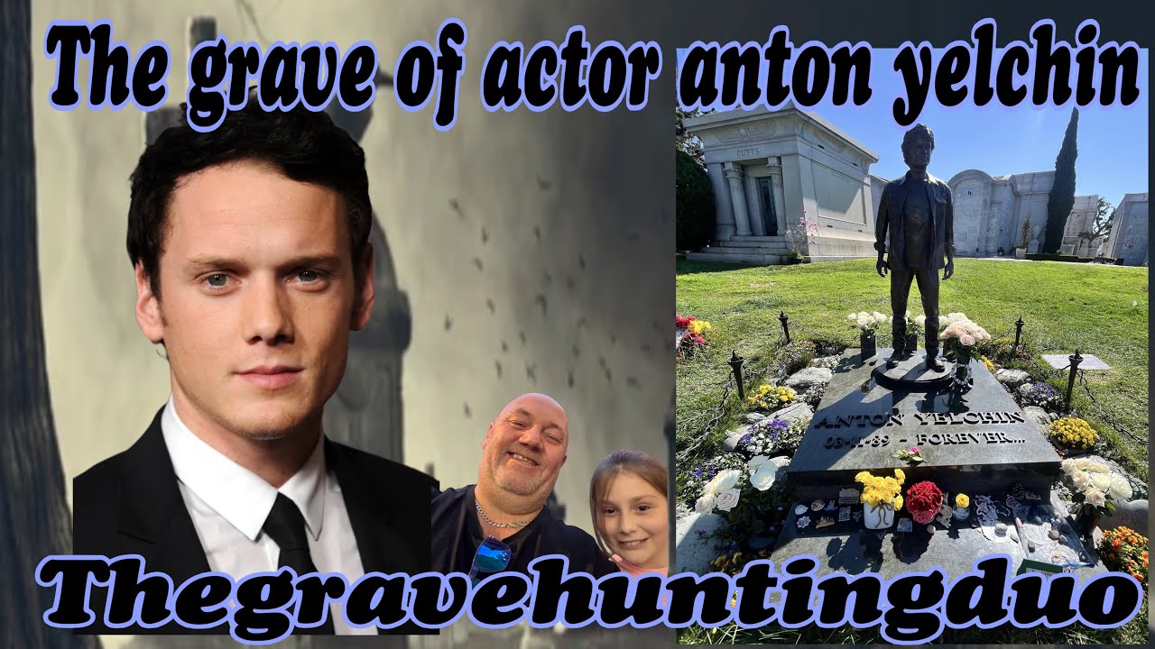 The grave of Star Trek actor anton yelchin