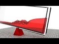 Tilting Water Filled Box Blender Fluid Animation
