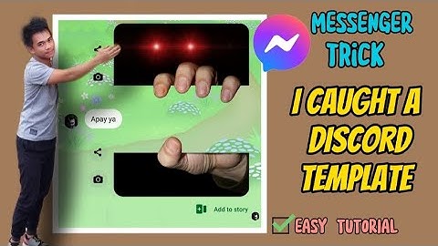 Hand in Messenger Trick || I caught a discord Template || EASY TUTORIAL