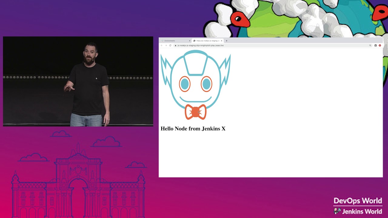 DevOps World Lisbon: Jenkins X Demo with James Rawlings