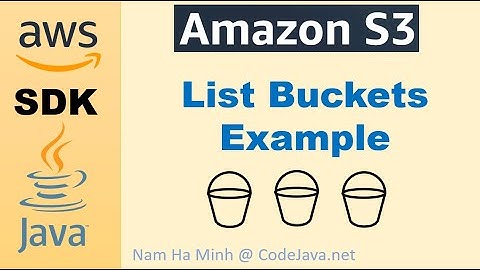 AWS SDK for Java S3 List Buckets Example