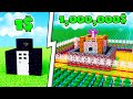 BUNKER de 1$ VS BUNKER DE LOS DIOSES de 1,000,000$ en Minecraft