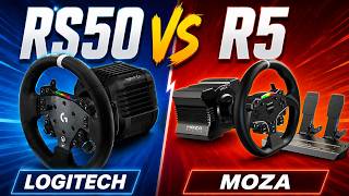 Logitech RS50 vs Moza R5! Which Is The Best Wheel? | Sim Racing Pro