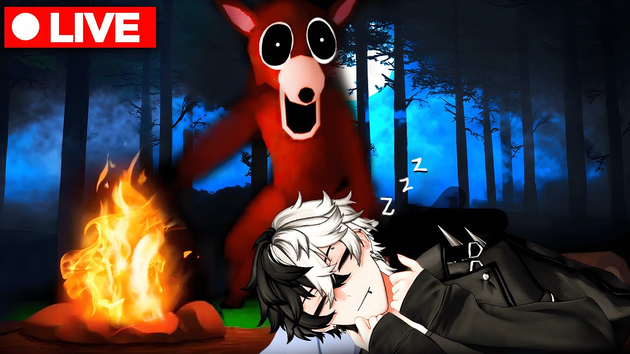 VOU PASSAR 99 NOITES NESSA FLORESTA! - ROBLOX AO VIVO