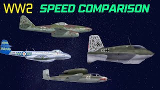 Who Had The Fastest Aircraft in World War 2? Speed Comparison