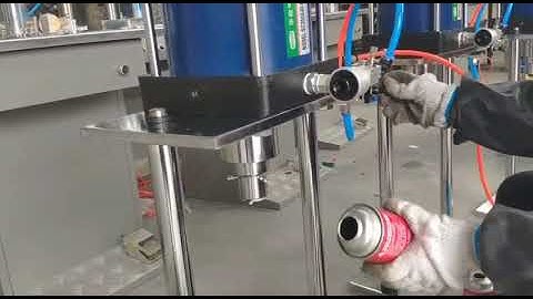 Manual aerosol can crimping machine