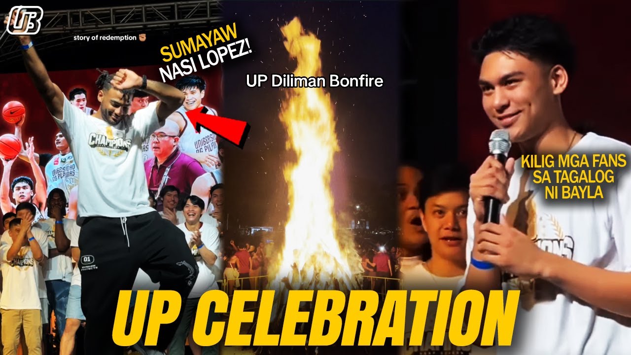 Francis Lopez TUMAWA, SUMAYAW at UMIYAK sa UP Bonfire Celebration! Jacob Bayla nag Tagalog atbp.
