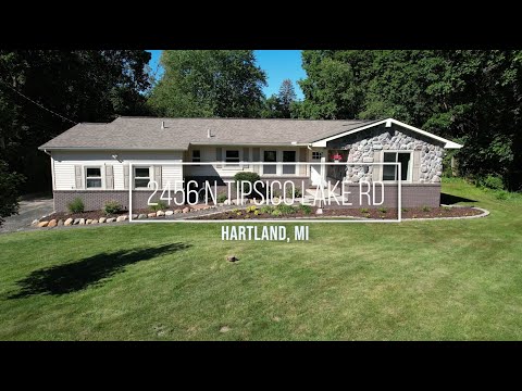 2456 N Tipsico Lake Road, Hartland, MI home video tour