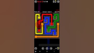 How To Solve Flow Free Pockets Pack Level 8 8x8 Board Hard Walk Through Solution Walkthrough