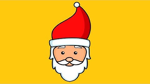 How to draw Santa Claus in Computer using MS Paint