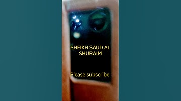 Sheikh saud al shuraim
