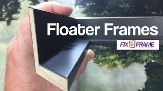 Floater Frame Assembly For Painting On Canvas