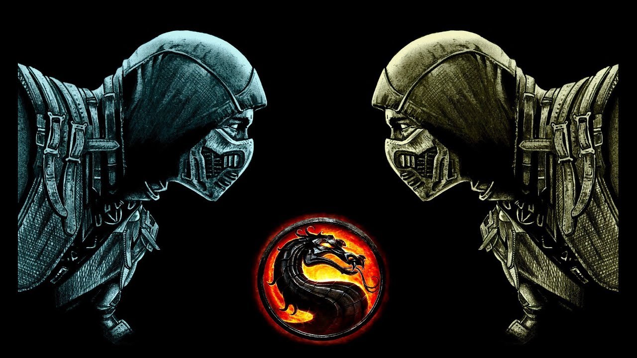 SUB-ZERO vs SCORPION - MORTAL KOMBAT X - Mirror Drawing - YouTube.