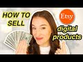 How to sell digital products on etsy in 2024 in 4 easy steps