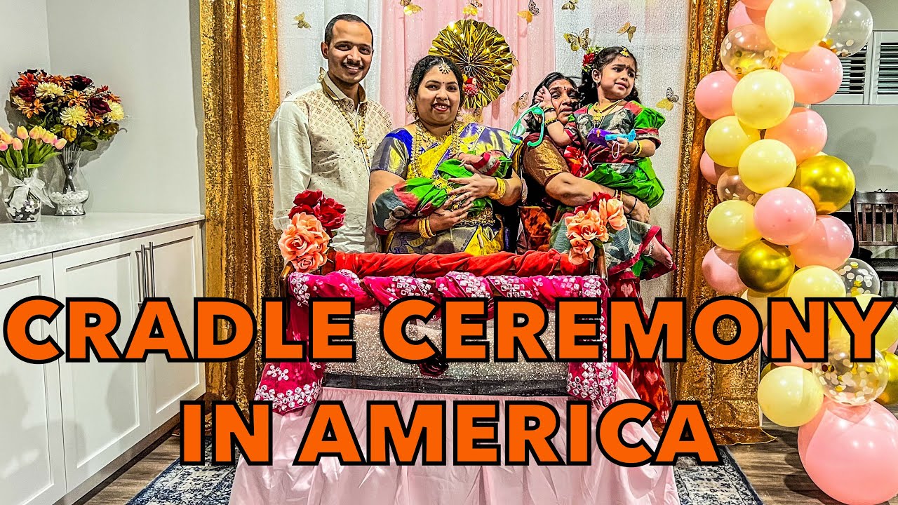 Cradle Ceremony In America Riyanshi Nelavalli Uyyala Ceremony