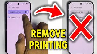 Google Pixel 9 Pro / XL: How to remove printing service