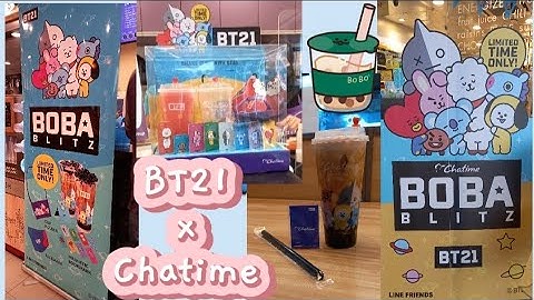 The BT21 x Chatime Boba Blitz Milktea Review !🧋🧋🧋🧋🧋🧋🧋