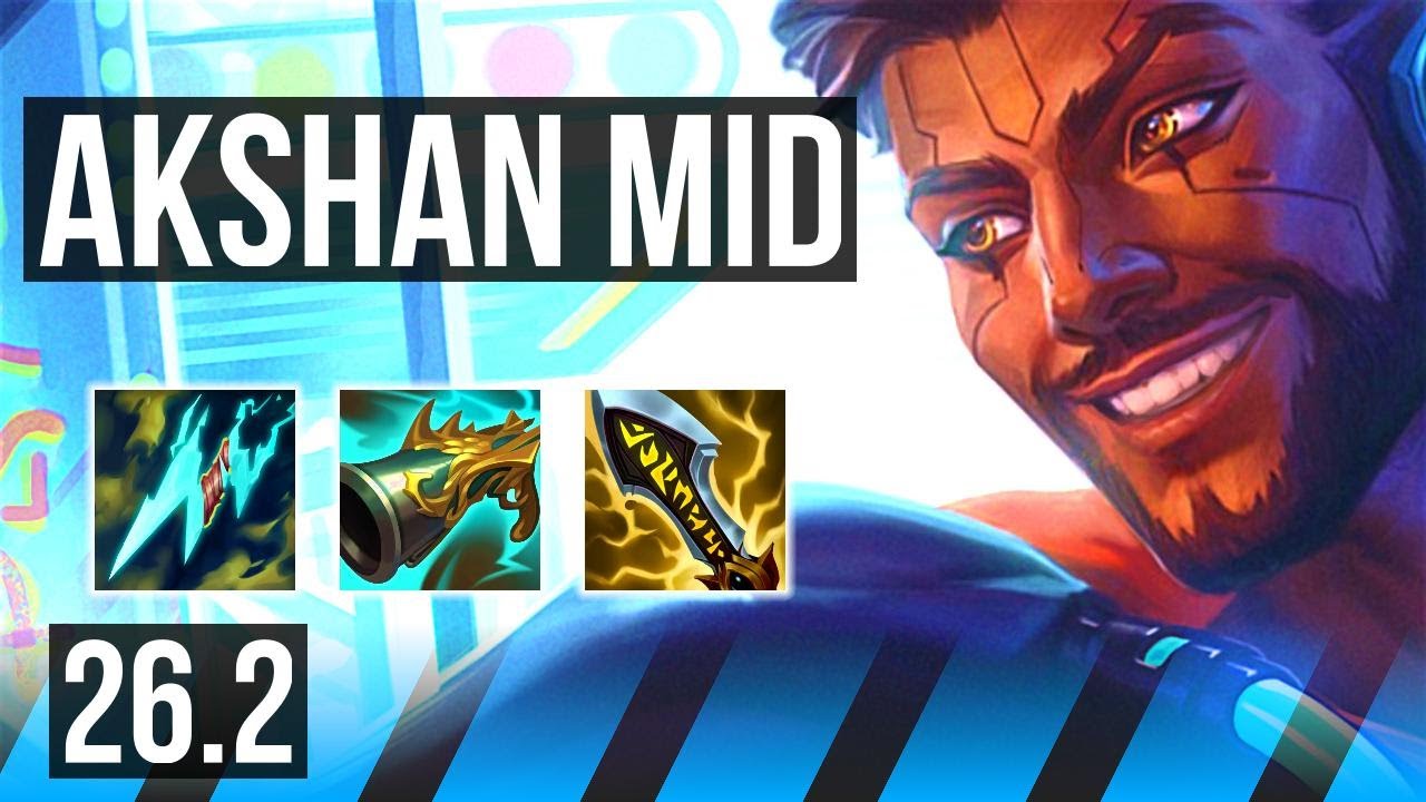 AKSHAN vs PANTHEON (MID) | EUW Grandmaster | 26.2