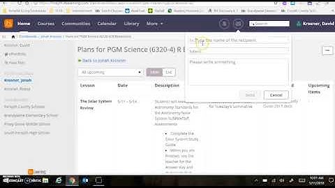 email in itslearning