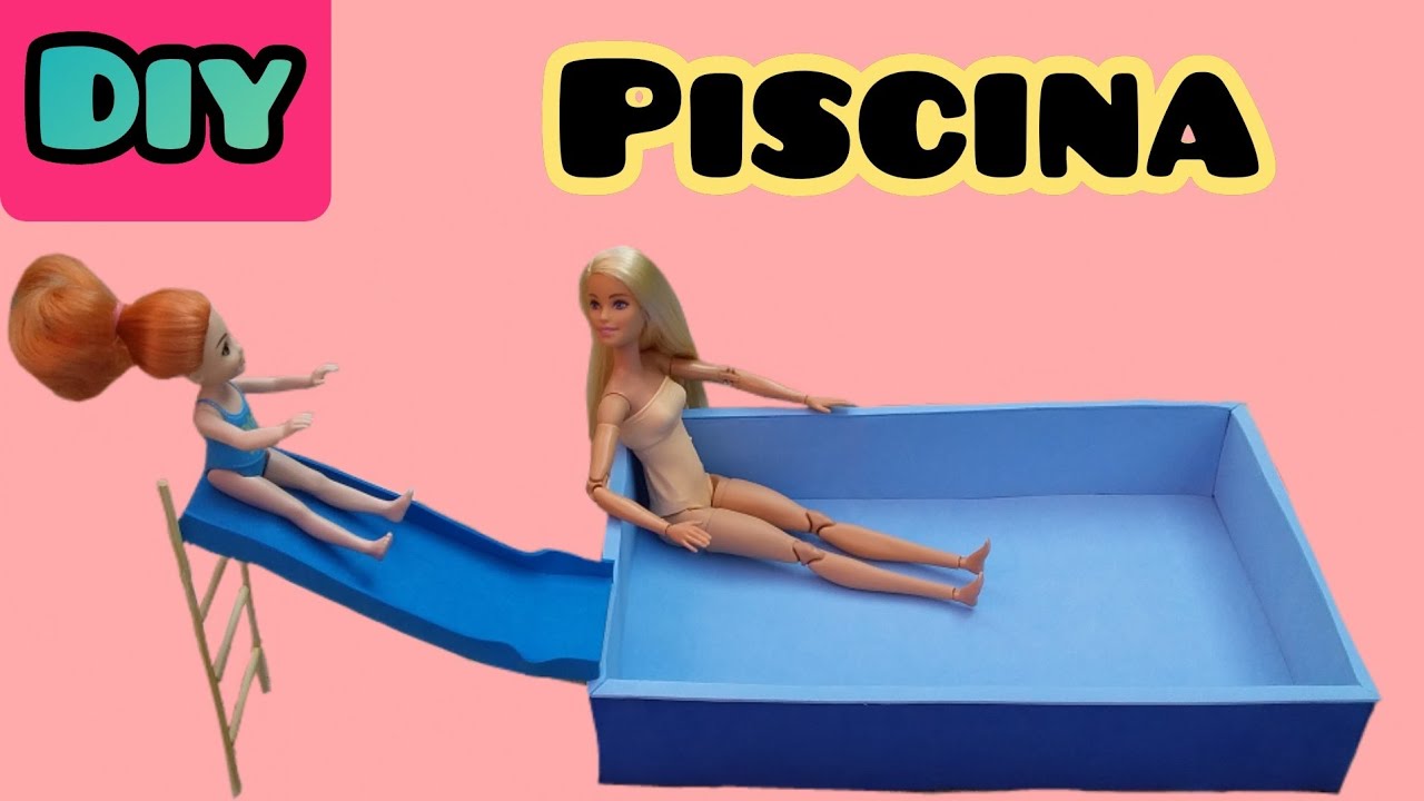 Como fazer piscina para Barbie - How to Make a Pool for Barbie