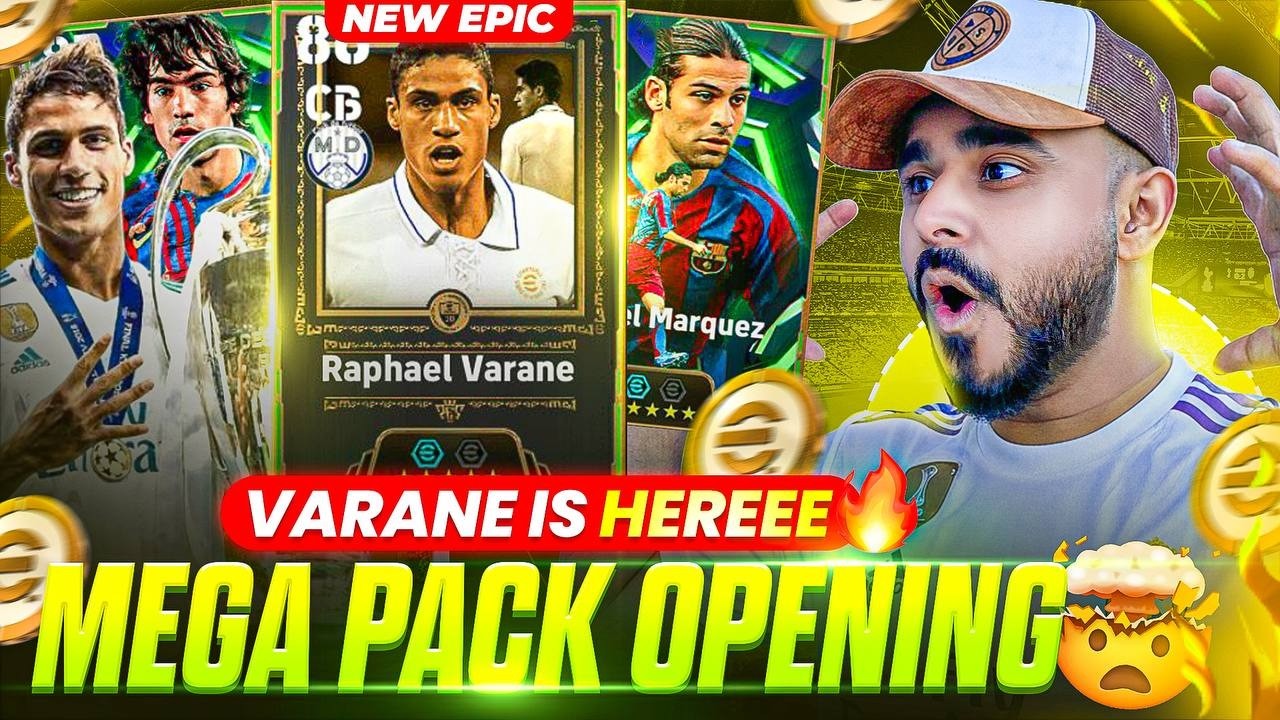 MEGA PACK OPENING FOR NEW VARANE IN 3 ACCOUNTS | EFOOTBALL 2026 | LUCK AND SUCK ALL TOGETHER