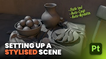 Stylized Asset Setup in Painter: Auto-Cage, PSD Workflows & Smart Detailing | Adobe Substance 3D
