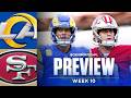 Rams vs 49ers Game Preview: What's at stake for each team, Picks to Win &amp; MORE | NFL Week 10