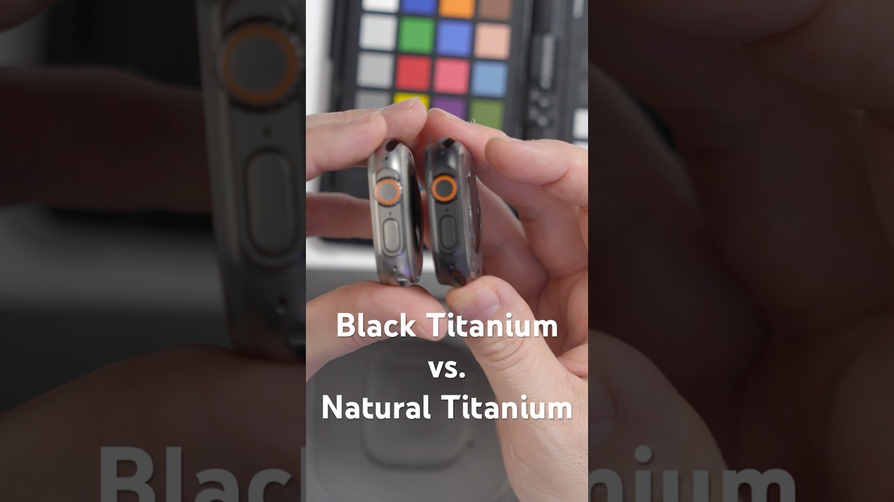 Apple Watch Ultra Black против Natural Titanium
