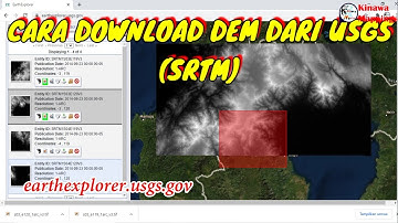 Cara Download data topografi DEM (SRTM) dari USGS | How to download DEM from USGS & merge on ArcGis