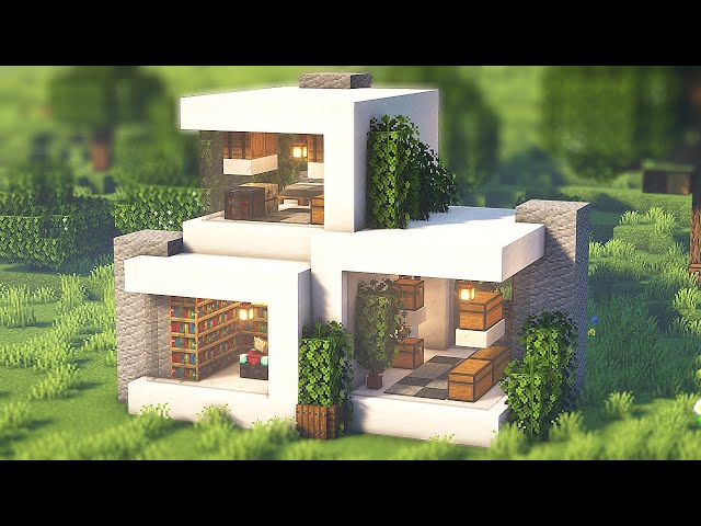 Casa Moderna en Minecraft @Craftxing #minecraft #fyp #minecrafttutoria