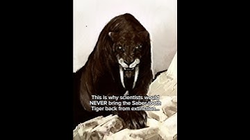 Why scientists would NEVER bring back the Saber-tooth Tiger #smilodon #deextinction