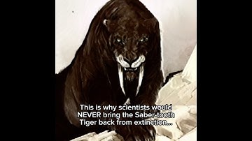 Why scientists would NEVER bring back the Saber-tooth Tiger #smilodon #deextinction