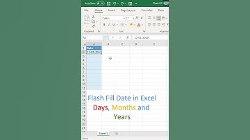 Flash fill dates in MS Excel |MS Excel Tricks & Tips 2021| Subscribe| #shorts
