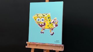 Painting Spongebob In Pop Art