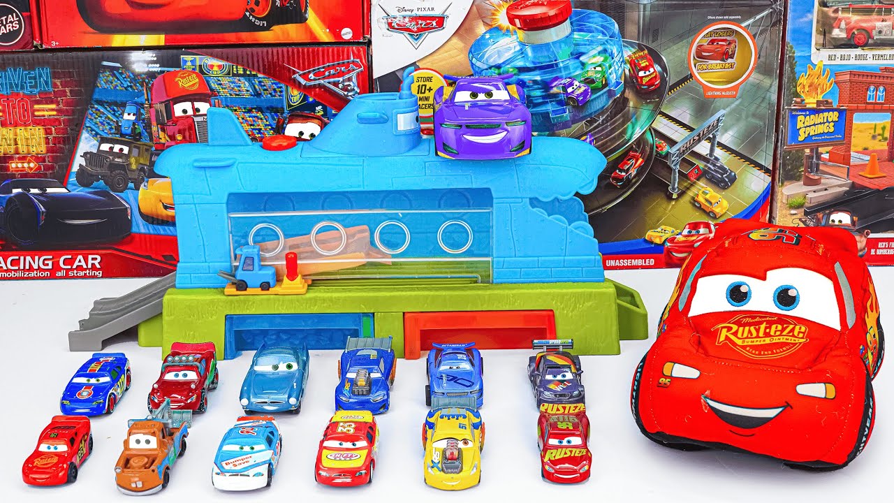 Disney Pixar Cars Unboxing Review | Lightning McQueen | Disney Pixar Cars Submarine Car Wash Playset