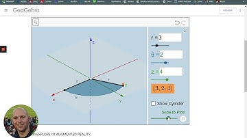 Cylindrical Coordinates  Dynamic Illustrator – GeoGebra