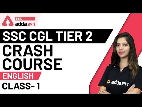SSC CGL Tier 2 Crash Course (Class 1) | English For SSC CGL Mains