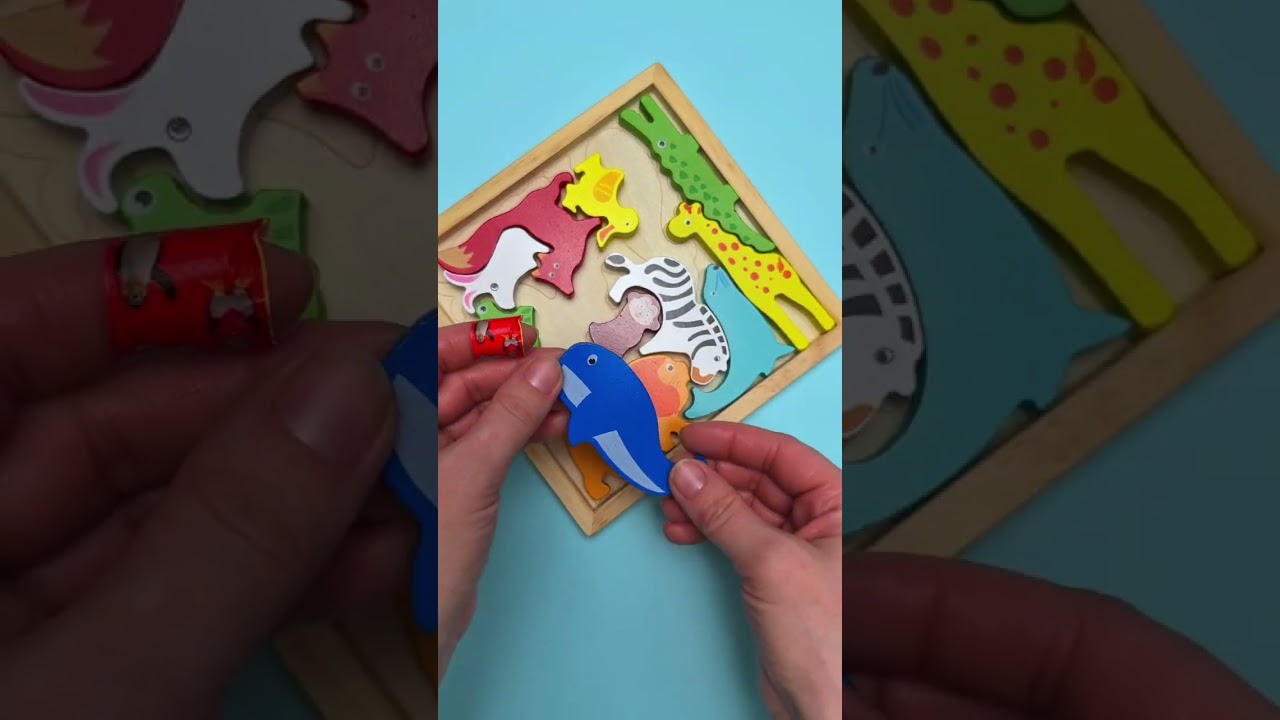 Animal Puzzle Hunt! 🔍🦓 Toddler Learning Game 