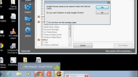 Refresh Your Web Page By Clearing Cookies and Cache, Using Ccleaner