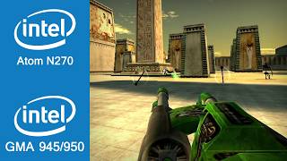 Serious Sam The First Encounter Gameplay Intel Atom N270 + Intel GMA 945/950