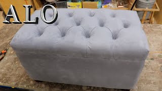 DIY HOW TO MAKE YOUR OWN TUFTED STORAGE BENCH TUTORIAL ALO Upholstery