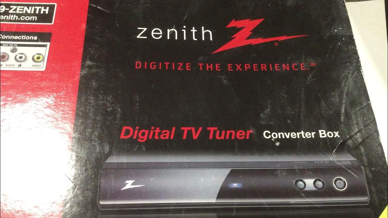 Zenith Digital TV Tuner Converter Box Model DTT901 unboxing YouTube